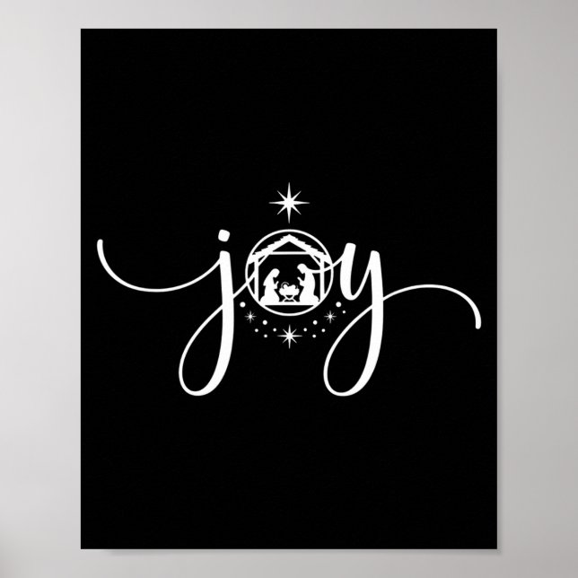 Póster Christian Joy Nativity Christmas - joy' With Baby  (Frente)
