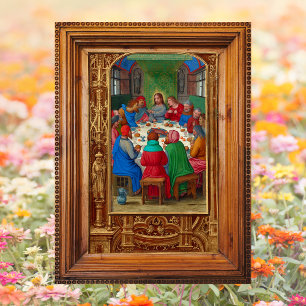 Póster Christian La Última Cena Jesús Semana Eucarísta