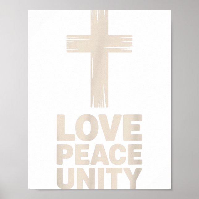 Póster Christian Love Peace Unity Day  (Frente)