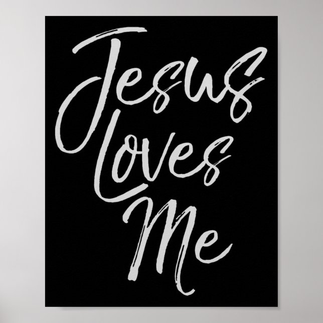 Póster Christian Love Quote Gift For New Believers Jesus  (Frente)