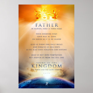 Póster Christian poster - The Prayer of Jesus Christ