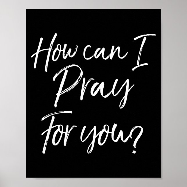 Póster Christian Prayer &amp; Evangelism Gift How Can I P (Frente)