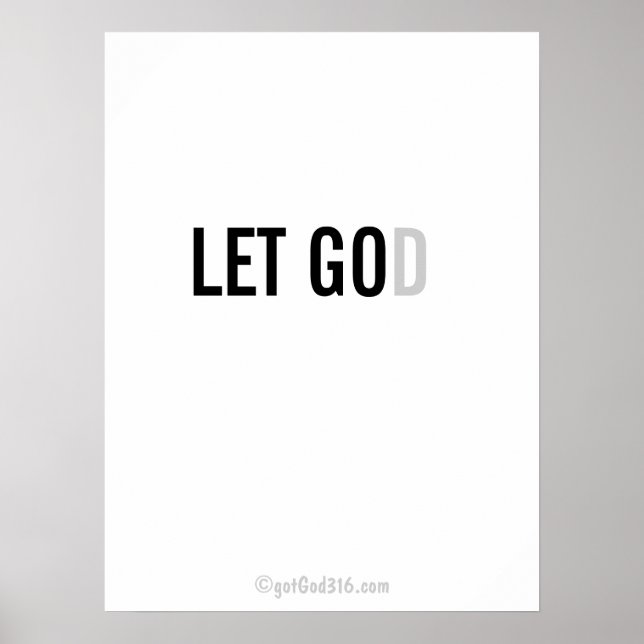Póster Christian Quotes gotGod316.com Wall Art (Frente)