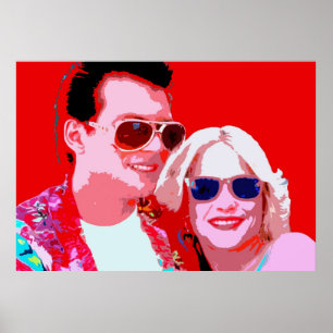 Póster christian slater patricia arquette