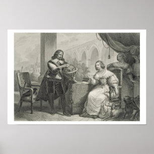 Póster Christina (1626-89) Reina de Suecia, de una serie
