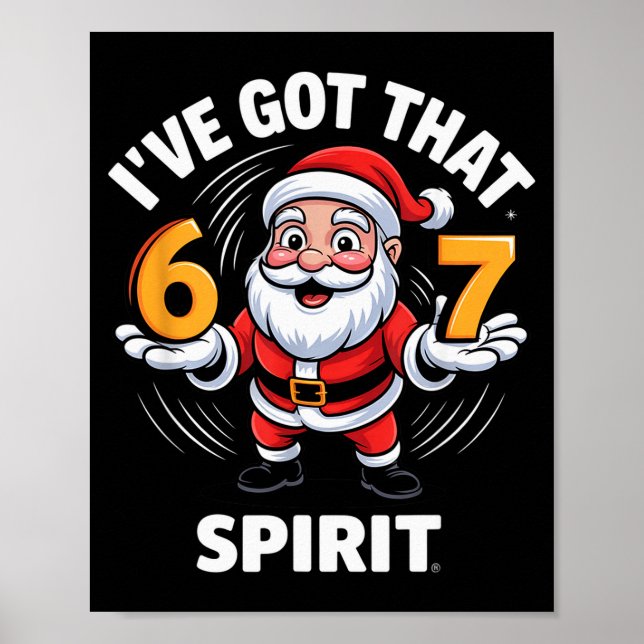 Póster Christmas 67 Funny Xmas Six Seven Ugly Sweater 6-7 (Frente)