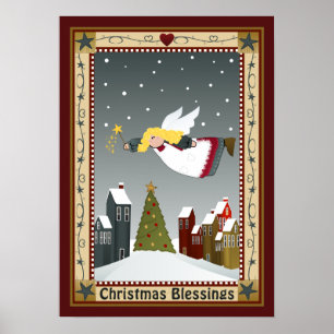Póster Christmas Angel Poster