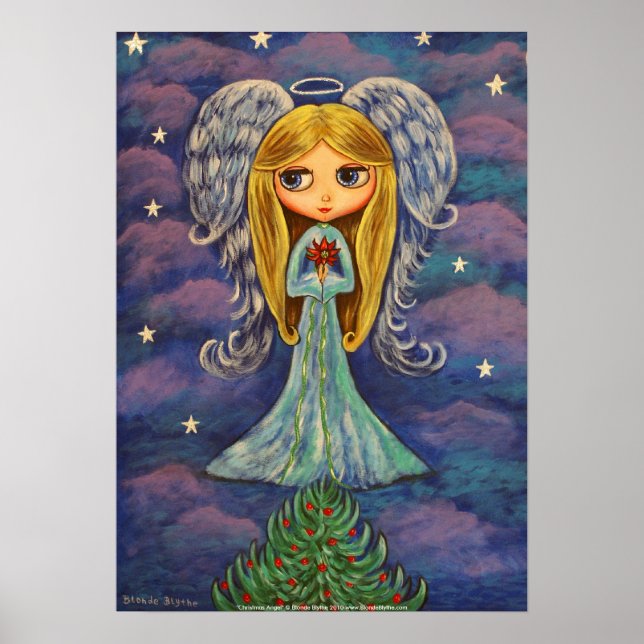 Póster Christmas Angel Print (Frente)