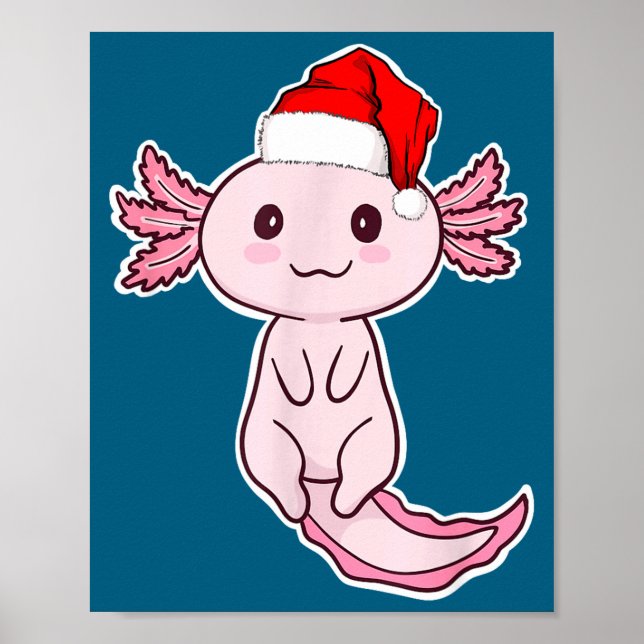 Póster Christmas Axolotl  (Frente)
