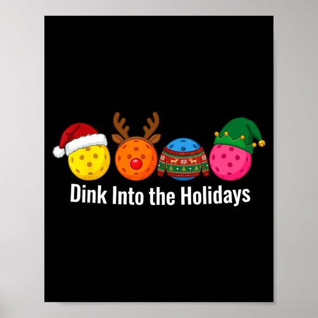 Póster Christmas Ckleball Santa Reindeer Elf Ugly Xmas Sw (Frente)