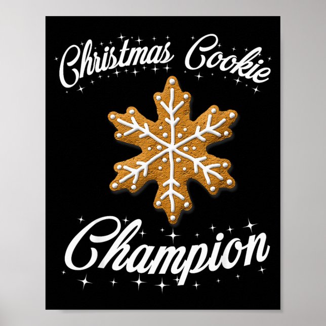 Póster Christmas Cookie Chamon Baker  (Frente)