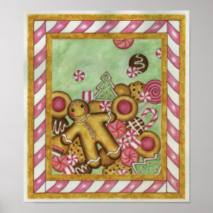 Póster Christmas Cookies Art Print Poster