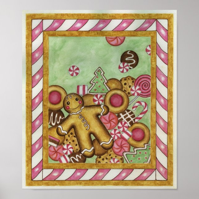 Póster Christmas Cookies Art Print Poster (Frente)