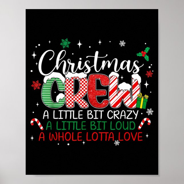 Póster Christmas Crew A Little Bit Crazy A Little Bit Lou (Frente)