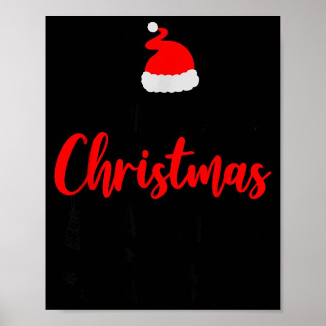 Póster Christmas Crew Funny Matching Squad Pajamas Xmas G (Frente)