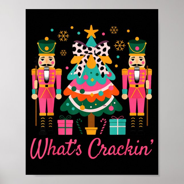 Póster Christmas Crushing It Nutcracker - Funny Retro Ugl (Frente)