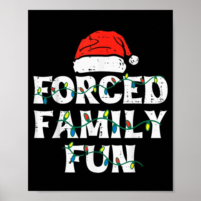 Póster Christmas Family Funny Xmas Match Men Women Kids  (Frente)