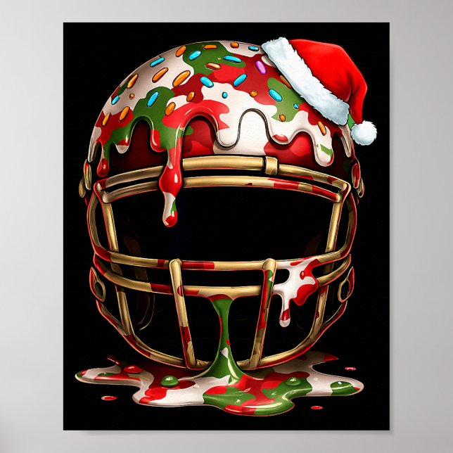 Póster Christmas Football Drip Boys Ice Cream Drip Camo S (Frente)