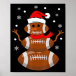 Póster Christmas Football Snowman Kids Football Christmas<br><div class="desc">Christmas Football Snowman Kids Football Christmas Women Men</div>