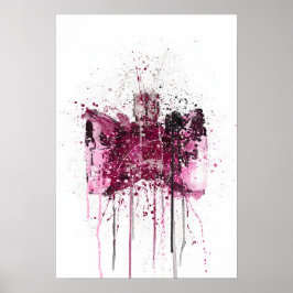 Póster Christmas Gift Fragrance Bottle 'Bow'