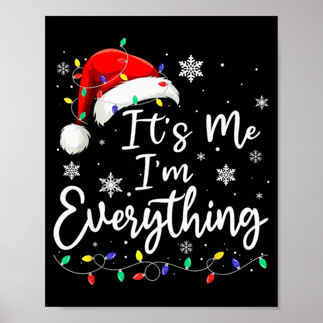 Póster Christmas Its Me I'm Everything Christmas Pajama F (Frente)