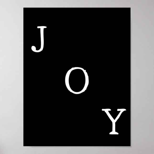 Póster Christmas Joy Holiday Quote Poster (Frente)