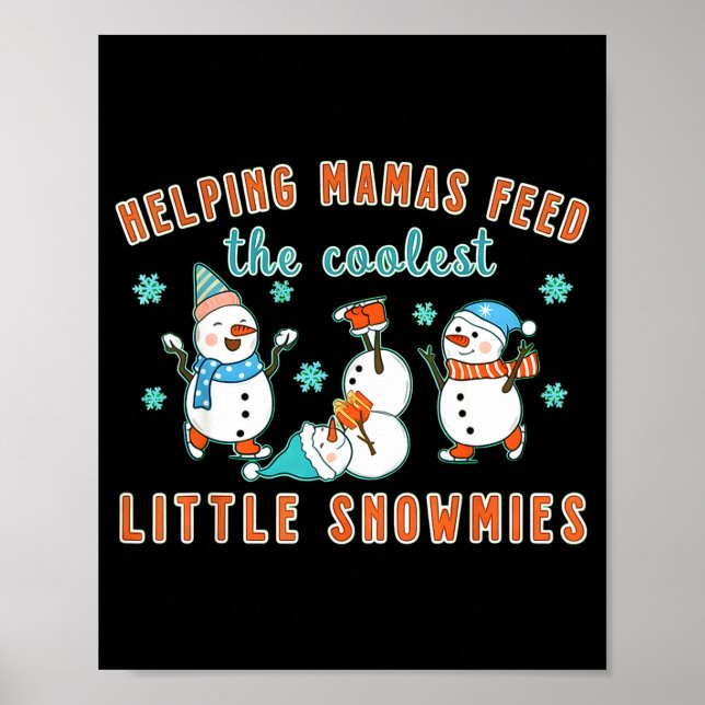 Póster Christmas Lactation Consultant Lactation Nurse Lac (Frente)