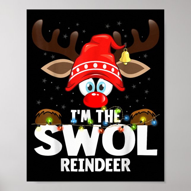Póster Christmas Matching I'm The Swol Reindeer  (Frente)