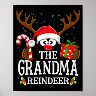 Póster Christmas Matching The Grandma Reindeer Family 