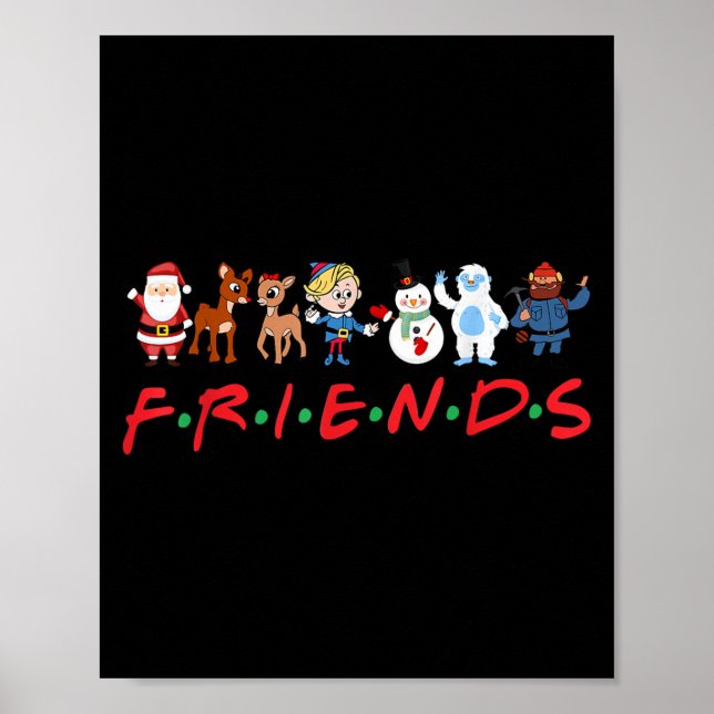 Póster Christmas Movie Character Costume Kids Friends Chr (Frente)