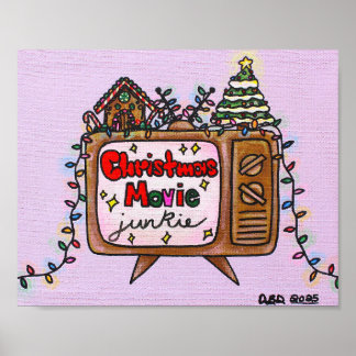 Póster Christmas Movie Junkie 2025 10x8