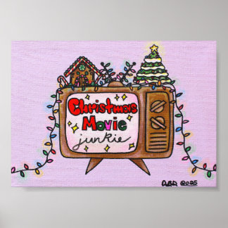 Póster Christmas Movie Junkie 2025 - 5x7