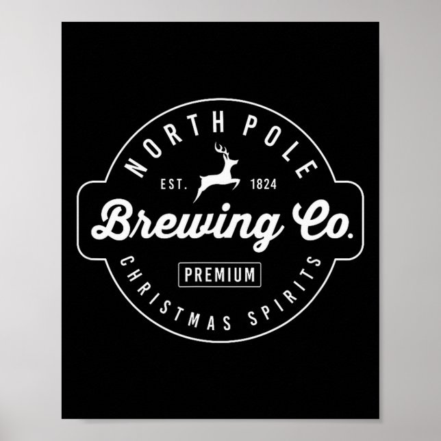 Póster Christmas North Le Brewing Beer Holiday Season  (Frente)