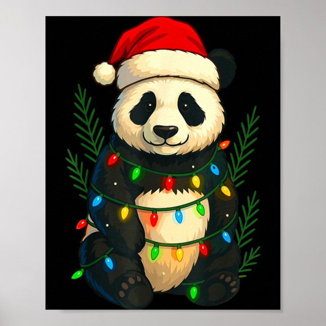 Póster Christmas Panda  (Frente)