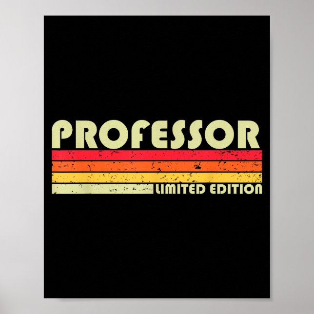 Póster Christmas Retro Vintage Graduation Professor Funny (Frente)