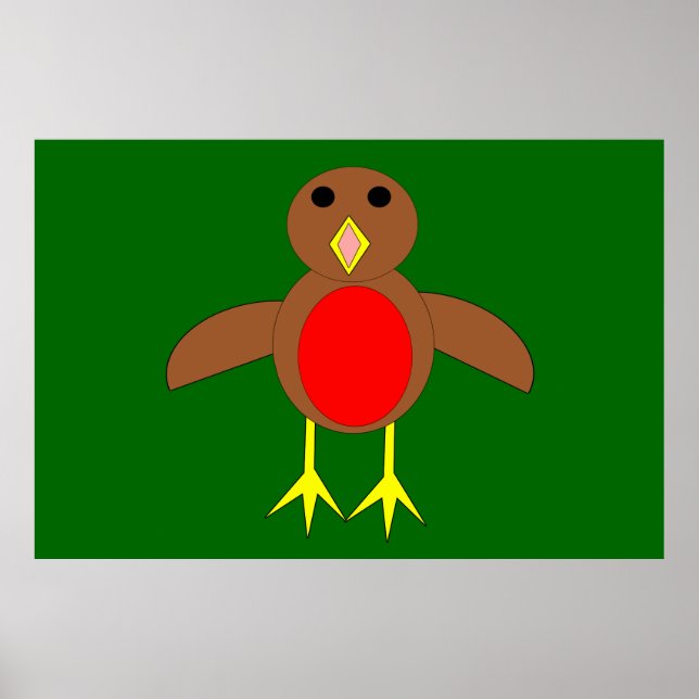 Póster Christmas Robin Poster (Frente)