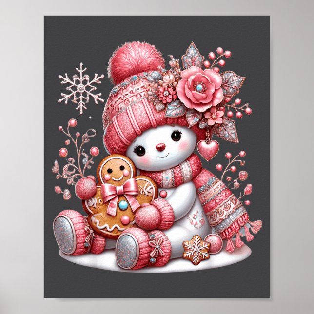 Póster Christmas Snowperson  (Frente)