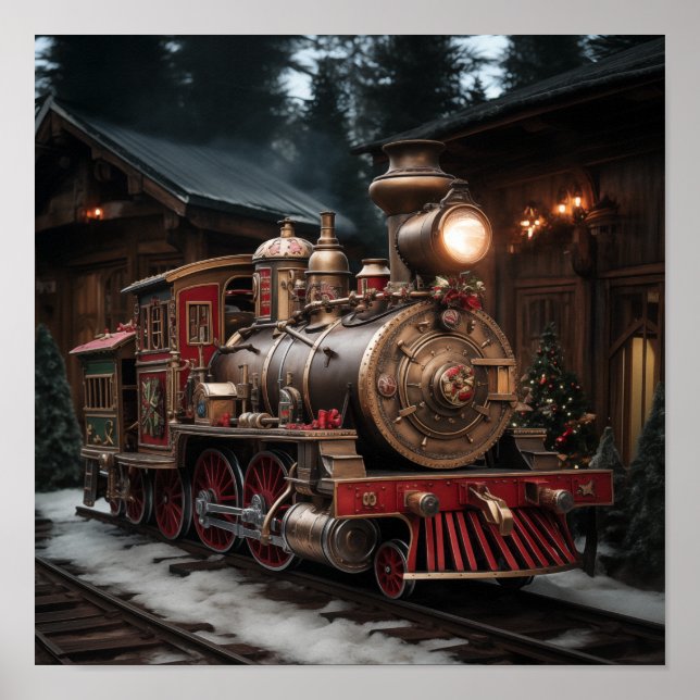 Póster Christmas Train (Frente)