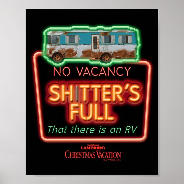 Póster Christmas Vacation Ters Full Neon Sign  (Frente)