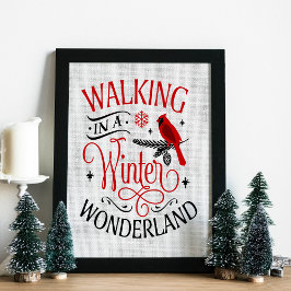 Póster Christmas Walking in a Winter Wonderland