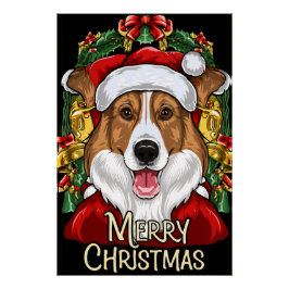 Póster Christmas with Collie