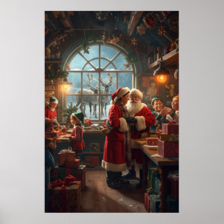 Póster Christmas Workshop with Santa and Mrs Claus