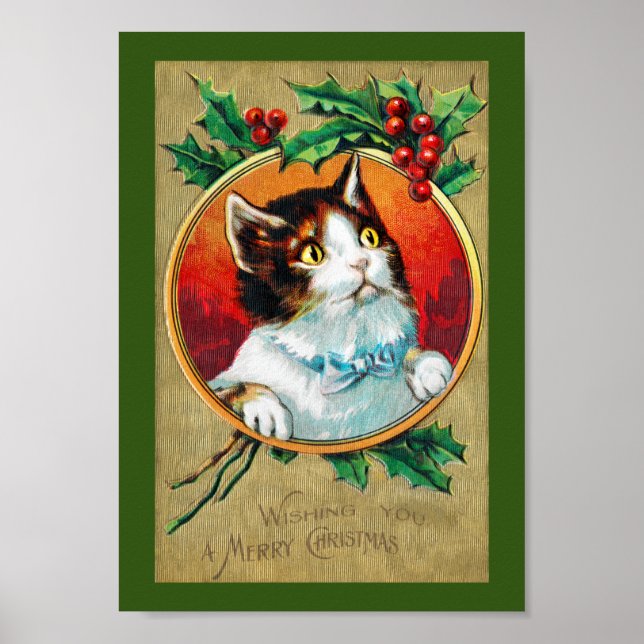 Póster Christmas, Xmas Cat (Frente)