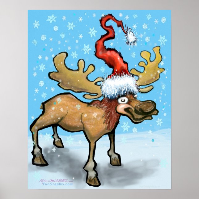 Póster Christmoose (Frente)