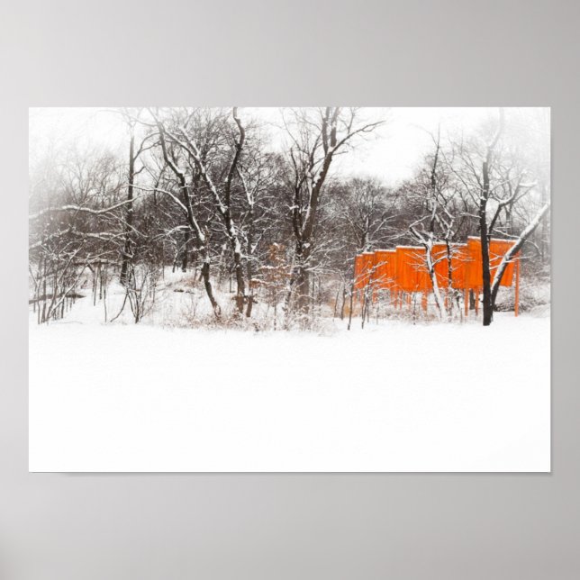 Póster Christo "Las puertas" en Central Park (Frente)