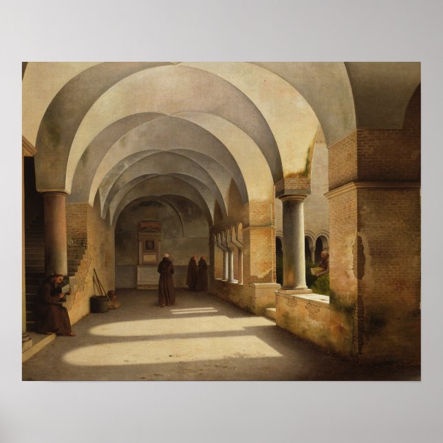 Póster Christoffer Wilhelm Eckersberg - The Cloisters (Frente)