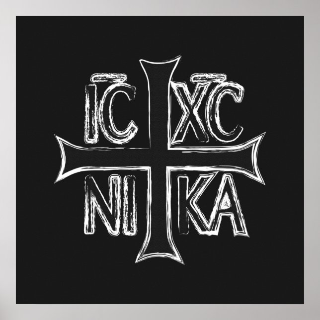 Póster Christogram ICHC NIKA (Frente)