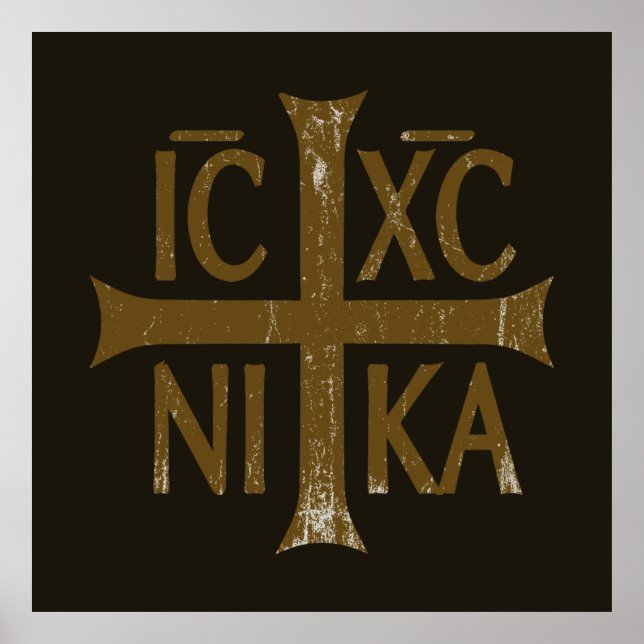 Póster Christogram ICHC NIKA (Frente)