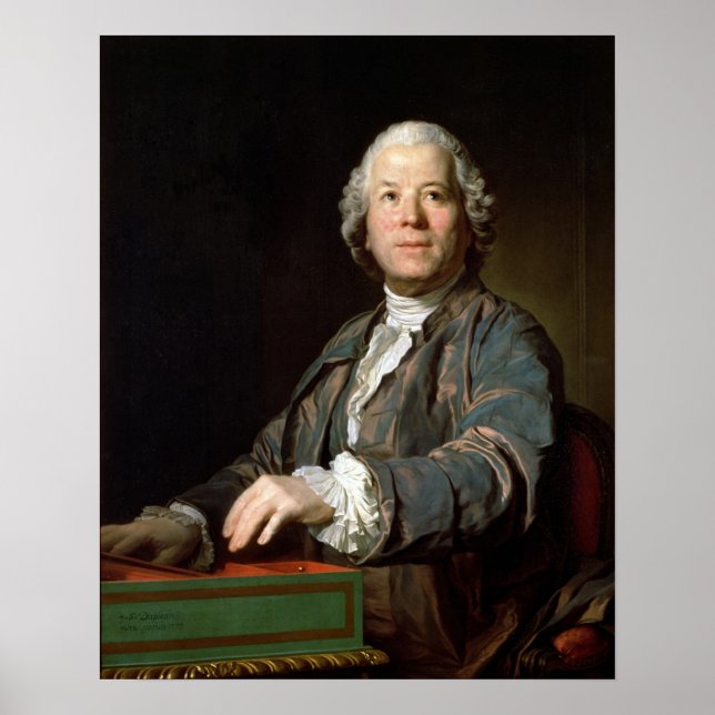 Póster Christoph Willibald Gluck en el espionaje, 1775 (Frente)
