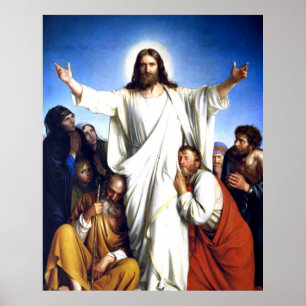 Póster Christus Consolator por Carl Bloch